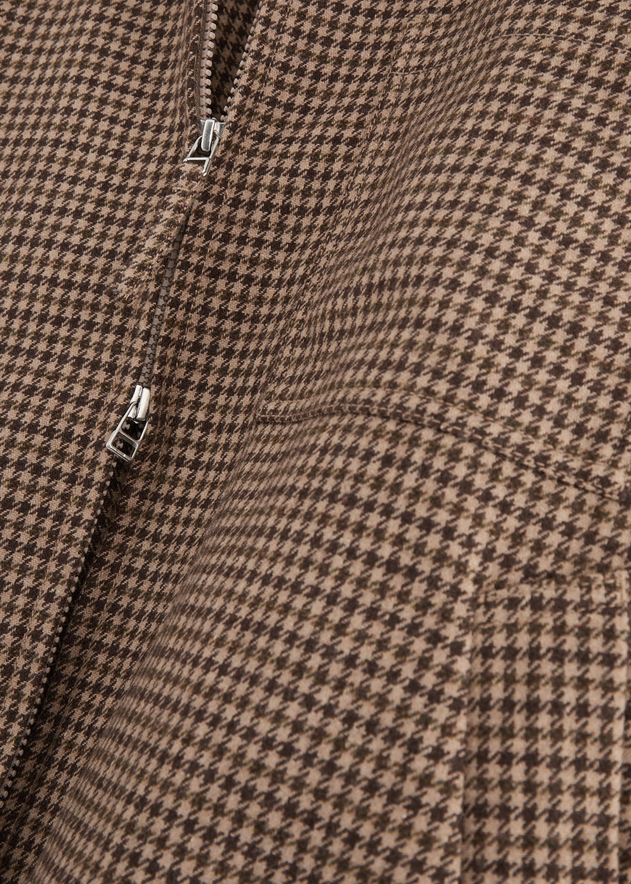 Universal Works Rose Bowl Checked Wool-blend Jacket Brown