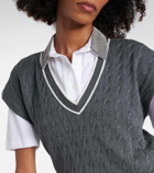 Brunello Cucinelli Cable-knit cotton sweater vest