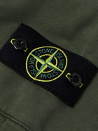 Stone Island - Tapered Logo-Appliquéd Cotton-Jersey Sweatpants - Green