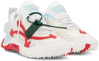 Off-White White & Red Odsy 2000 Sneakers