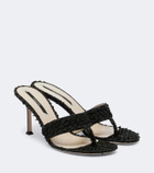 Christen Helix leather thong sandals