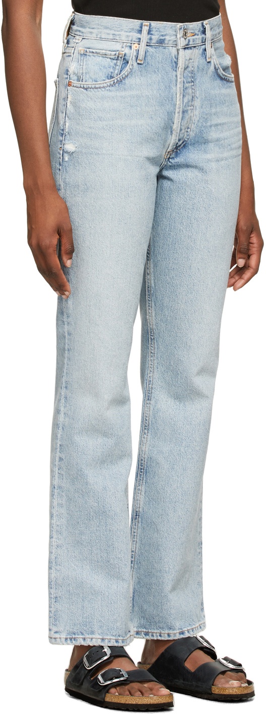 Citizens of Humanity Blue Libby Relaxed Bootcut Jeans Citizens of