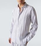 Fedeli Striped linen shirt