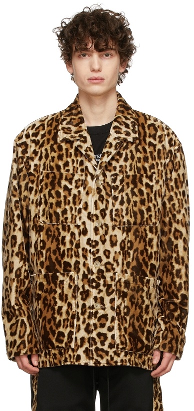 Photo: mastermind WORLD Brown Leopard Shirts Jacket