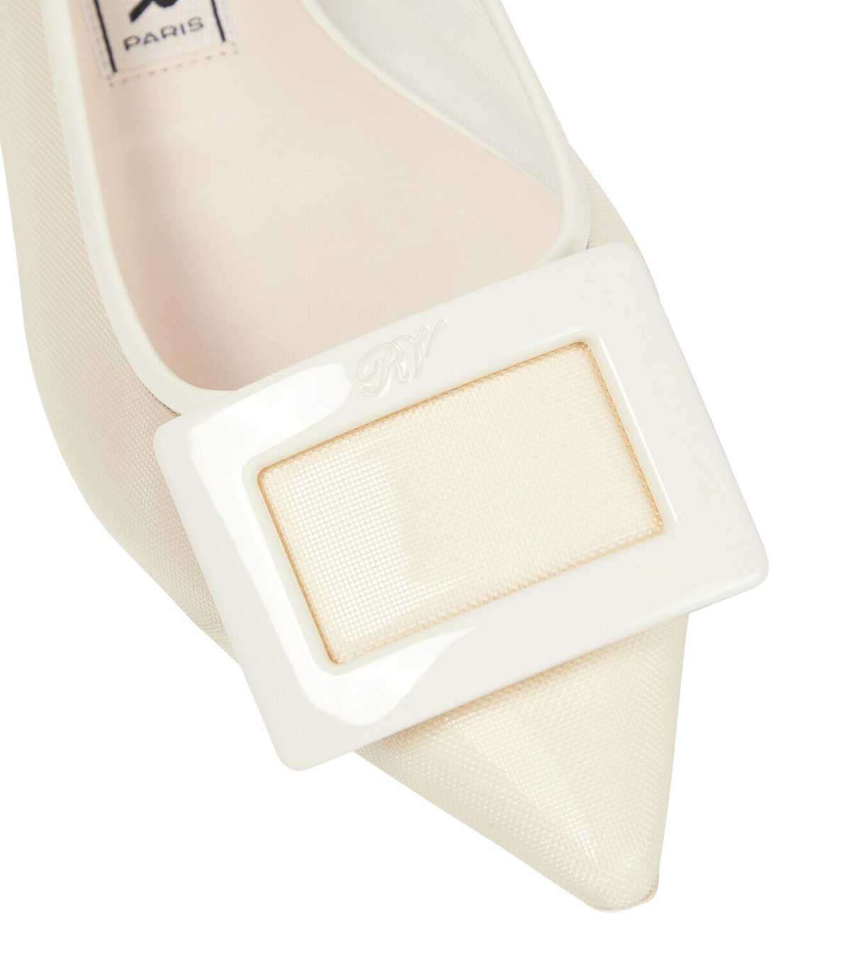 Roger Vivier Gommettine Net slingback flats Roger Vivier