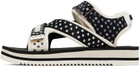 AMIRI Black & Off-White 'MA' Paisley Sandals