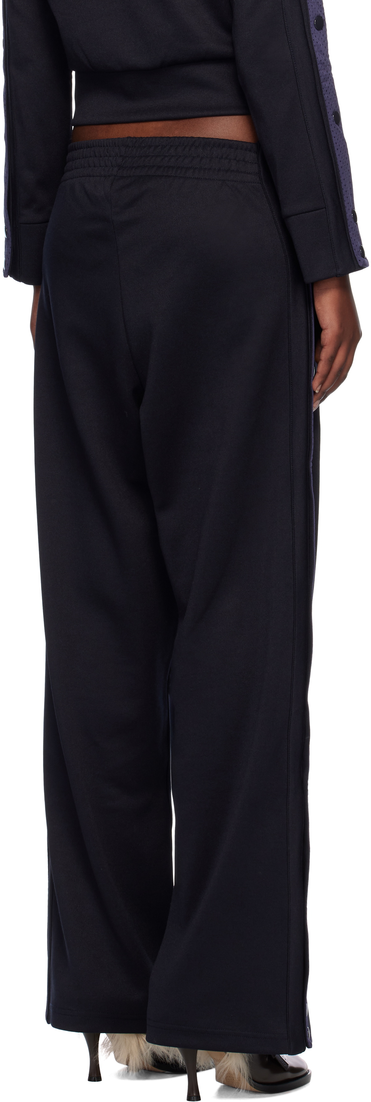 VAQUERA Navy Snap Track Pants