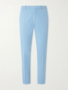 Boglioli - Straight-Leg Cotton-Blend Suit Trousers - Blue