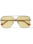 Gucci Eyewear - Aviator-Style Silver-Tone Sunglasses