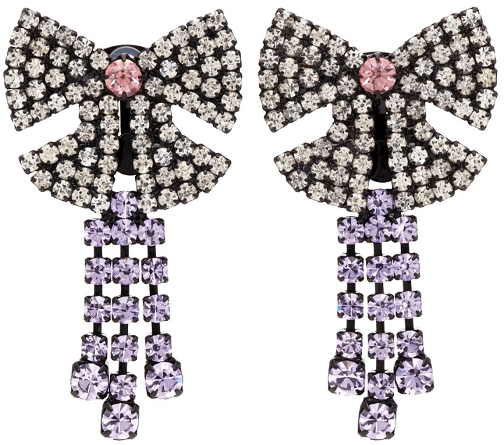 Photo: Ashley Williams Purple Bow Drop Earrings