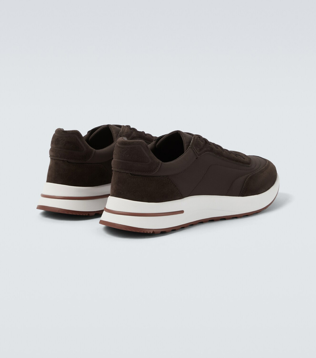 Loro Piana Week End Walk suede-trimmed sneakers