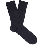 FALKE - Airport City Virgin Wool-Blend Socks - Purple