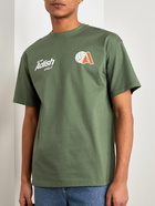 Adish - Kora Logo-Print Cotton-Jersey T-Shirt - Green