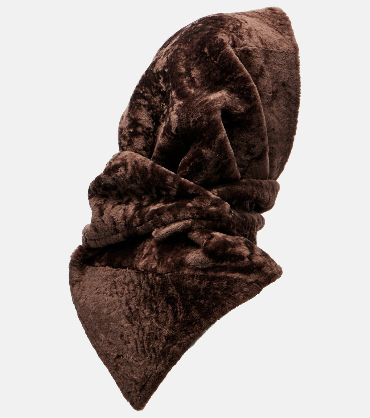 Nour Hammour Shearling scarf