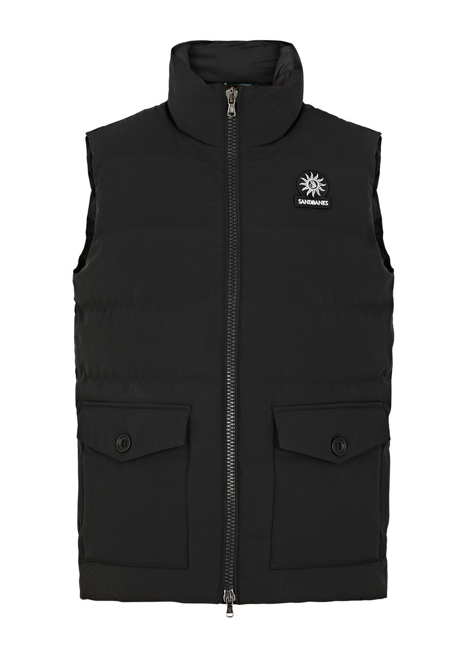 Sandbanks Explorer Quilted Shell Gilet Black