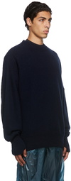 Moncler Genius 4 Moncler Hyke Navy Knit Crewneck