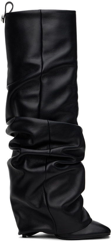 Photo: The Attico Black Rea Tube Tall Boots