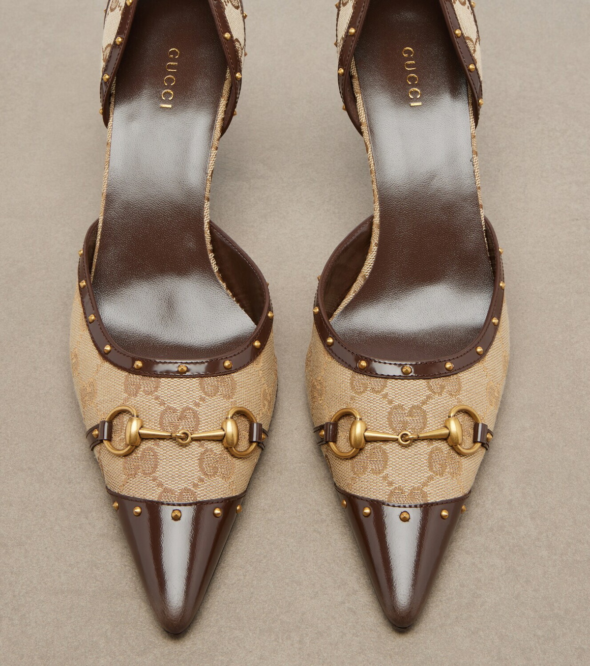 Gucci Savoy GG canvas pumps