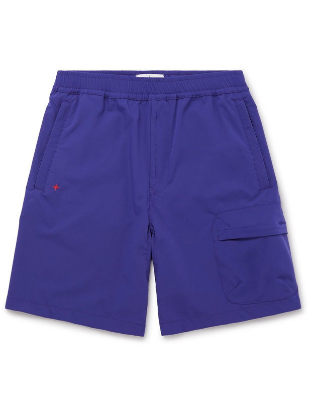 Photo: Stone Island - Marina Shell Cargo Shorts - Blue