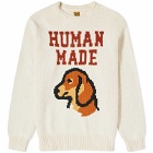 Human Made Men's Dachs Knit Sweater in White