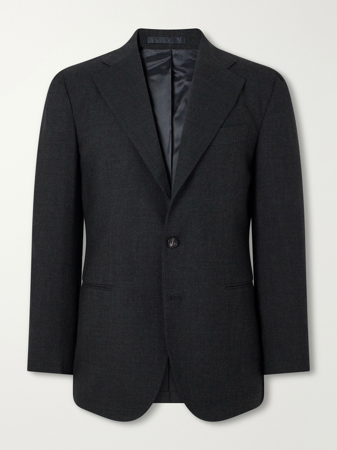 J. Mueser - Waverly Virgin Wool-Twill Suit Jacket - Gray
