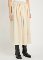 Gabriela Hearst Chiara Linen Midi Skirt Ivory