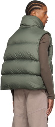 Entire Studios Green Quilted Down Vest