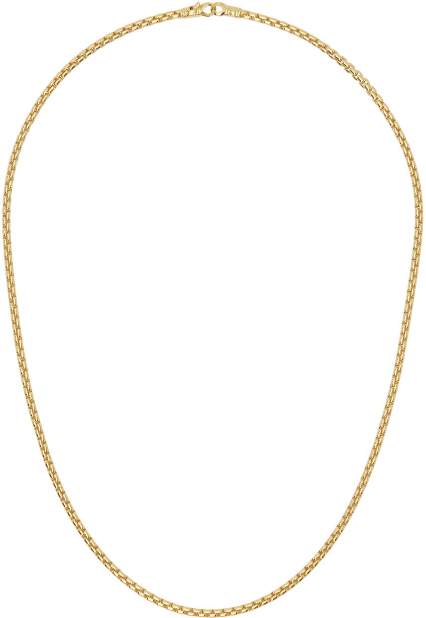 Tom Wood Gold Venetian Single S Necklace