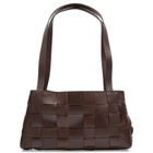 ST. Agni Women's Slim Woven Tote in Chocolate 