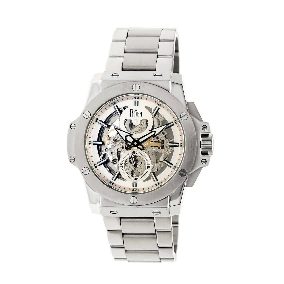 Reign Commodus Automatic Silver Dial Mens Watch REIRN4006