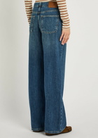 Free People Nia Wide-leg Boyfriend Denim Jeans Light Blue