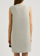 Stine Goya Tamar Metallic-jacquard Twill Mini Dress Grey