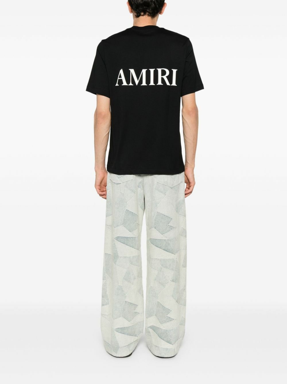 AMIRI Black Logo-Print Short-Sleeve T-Shirt Amiri