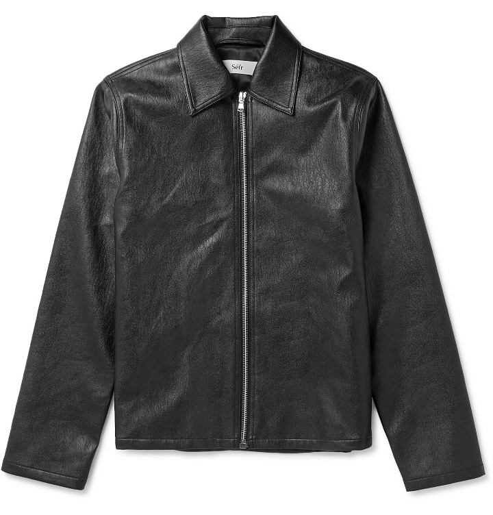 Photo: Séfr - Truth Faux Leather Jacket - Black