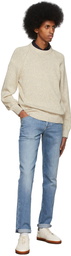 Brunello Cucinelli Off-White & Yellow Marled Chiné Sweater