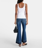 Valentino VGold ribbed-knit jersey tank top
