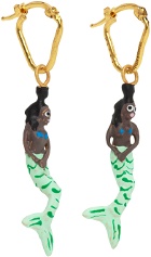 Marni Green & Brown Siren Earrings