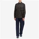 Belstaff Men's Scale Check Shirt in Olive/Charcoal