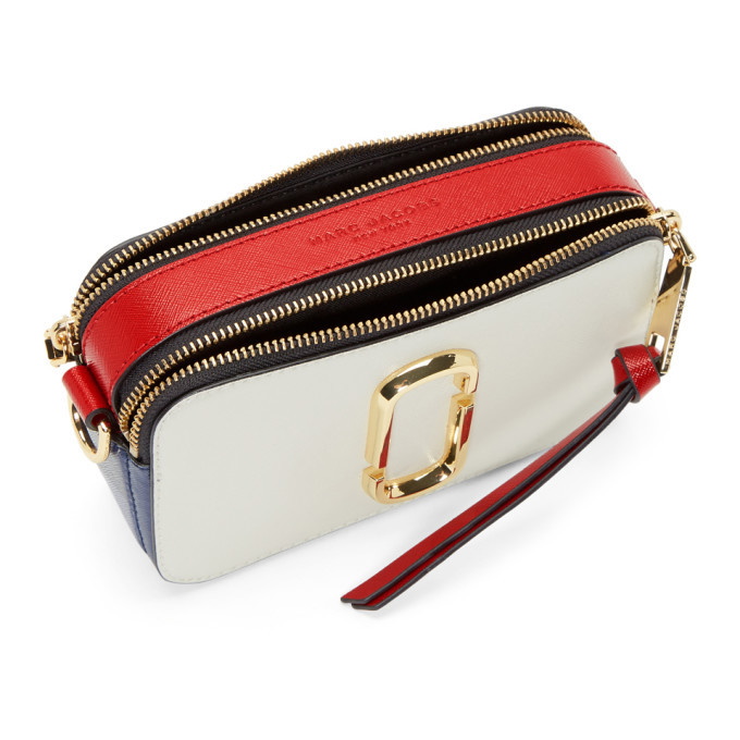 The Marc Jacobs White Small Snapshot Crossbody Bag