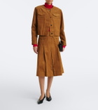 Tory Burch Cropped cotton corduroy jacket