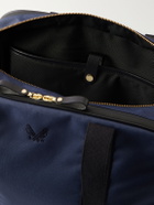 Bennett Winch - Sport Holdall Leather-Trimmed Cotton-Canvas Weekend Bag - Blue