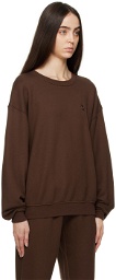 ÉTERNE Brown Oversized Sweatshirt