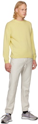 AURALEE Yellow Crewneck Sweater