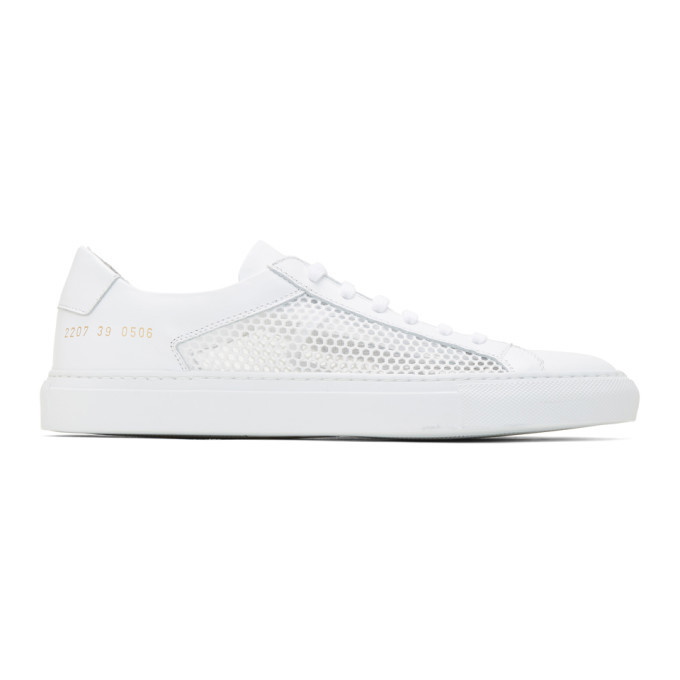 Photo: Common Projects White Summer Edition Original Achilles Low Sneakers