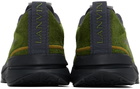 Lanvin Khaki L-I Mesh Sneakers