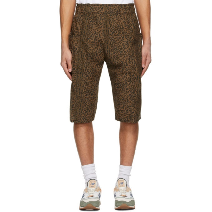 Photo: South2 West8 Beige Leopard Army String Shorts