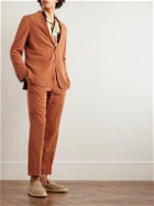 De Petrillo - Lyocell, Linen and Cotton-Blend Suit Jacket - Red