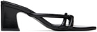 Reike Nen Black Twisted Heeled Sandals