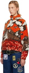 Chopova Lowena Orange CL Airlines Fleece Jacket