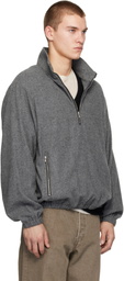ssstein Gray Fleece Pullover Sweater